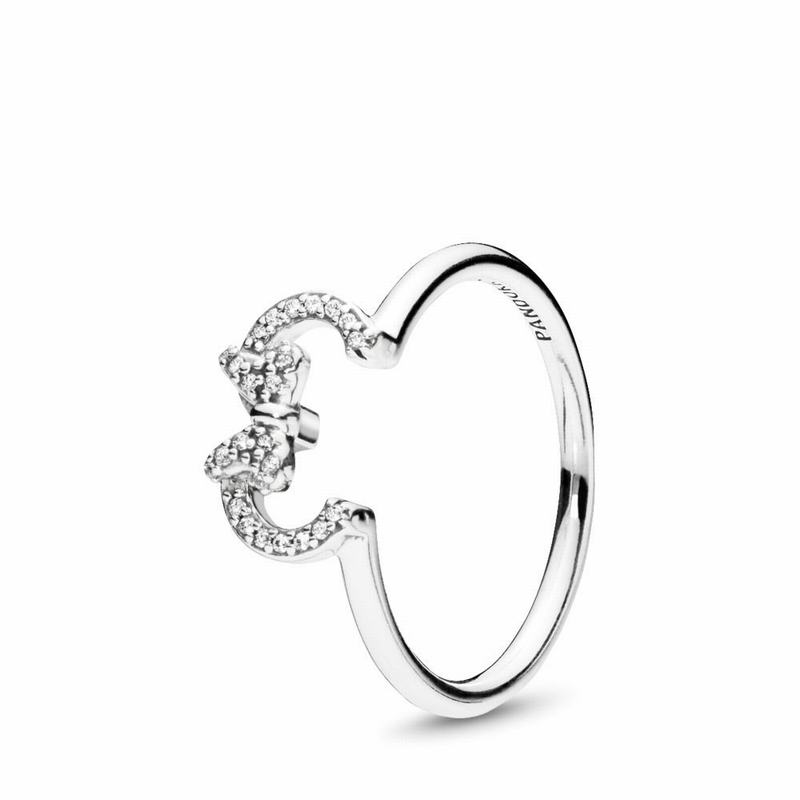 Anillos Apilables Pandora Disney Minnie Silhouette Argint (1ZG82Cje)